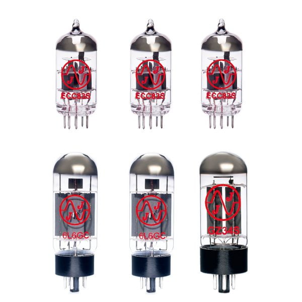 Jeu de lampes de rechange pour Ampeg Reverberocket R12 (2 x 12AX7 1 x 12AX7 équilibrée 1 x GZ34 2 x 6L6GC appairées)