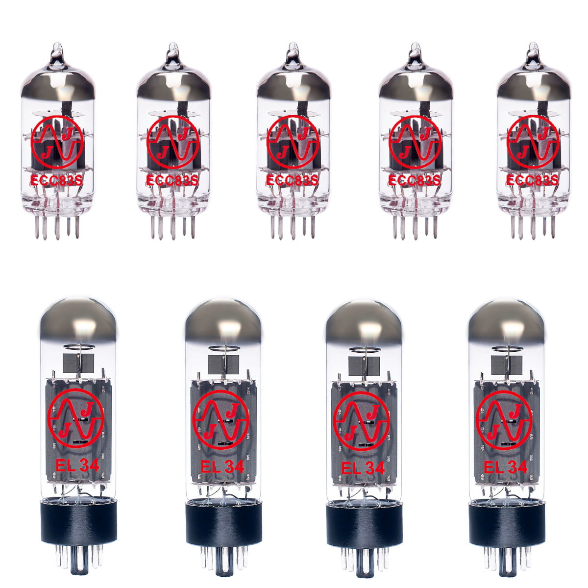 Jeu de lampes de rechange pour Marshall JCM800 4211 (4 x ECC83 1 x équilibrées ECC83 4 x appairée EL34)