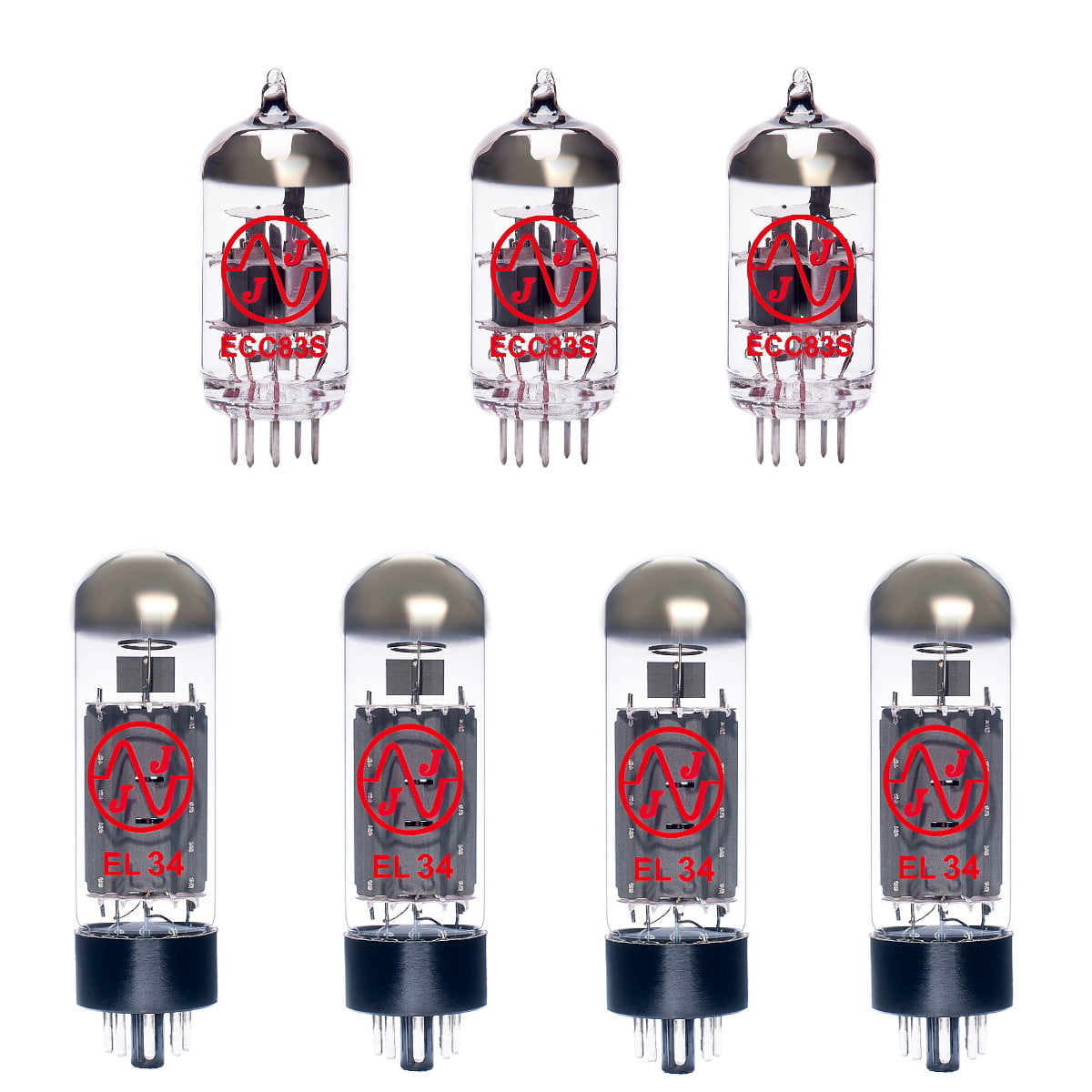 Jeu de lampes de rechange pour Marshall JMP 2203 (2 x ECC83 1 x équilibrées ECC83 4 x appairée EL34)