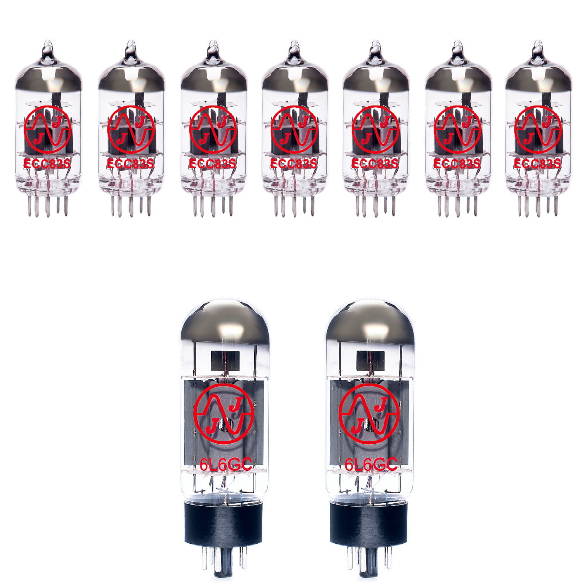 Jeu de lampes de rechange pour EVH 5150 III 50W 6L6 (6 x ecc83 1 x équilibrées ecc83 2 x appairée 6l6gc)