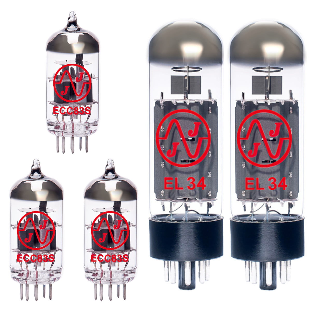 Jeu de lampes de rechange pour Marshall JCM800 4104 (2 x ECC83 1 x équilibrées ECC83 2 x appairée EL34)