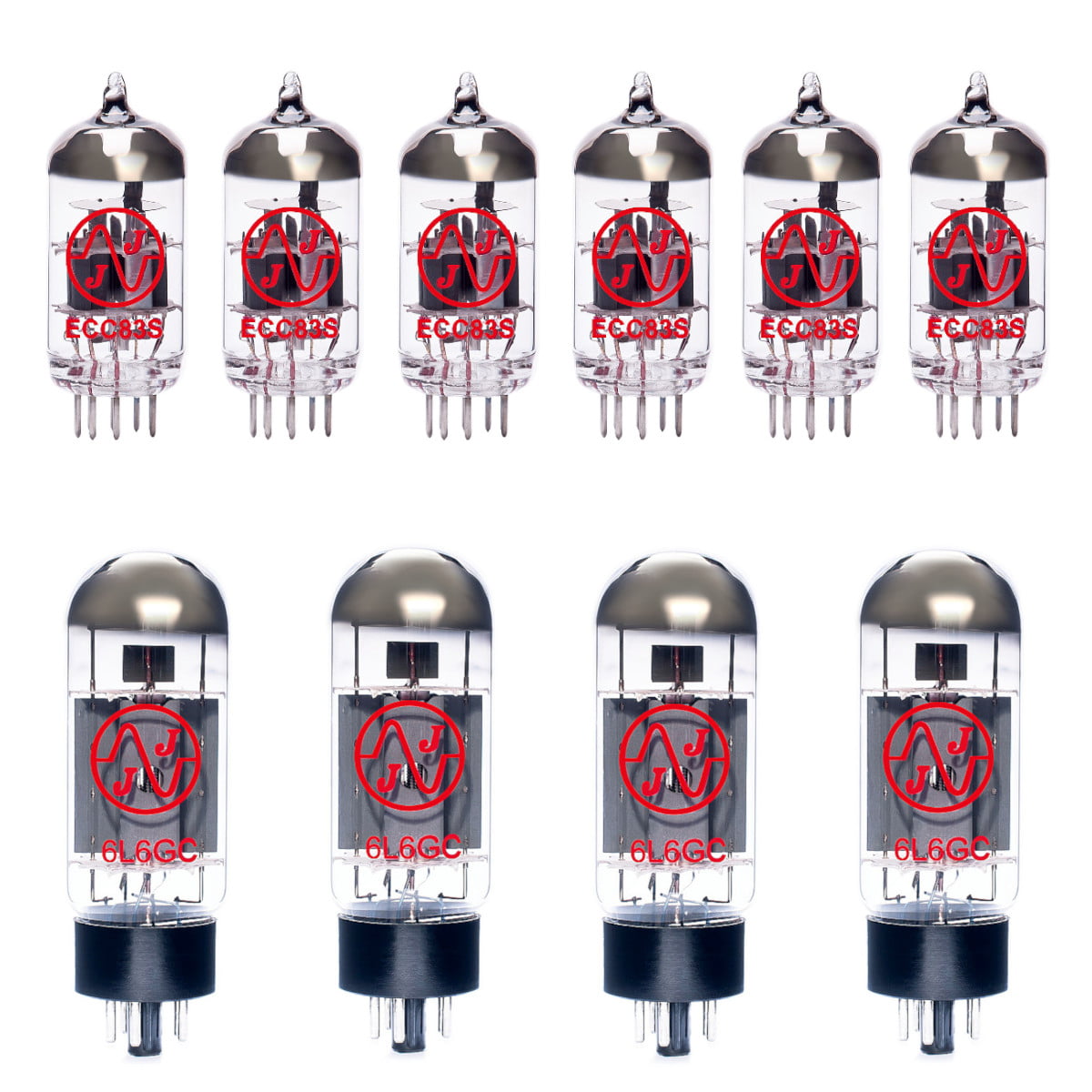 Jeu de lampes de rechange pour Peavey 5150 MKII Head (5 x 12AX7 1 x 12AX7 équilibrée 4 x 6L6GC appairées)