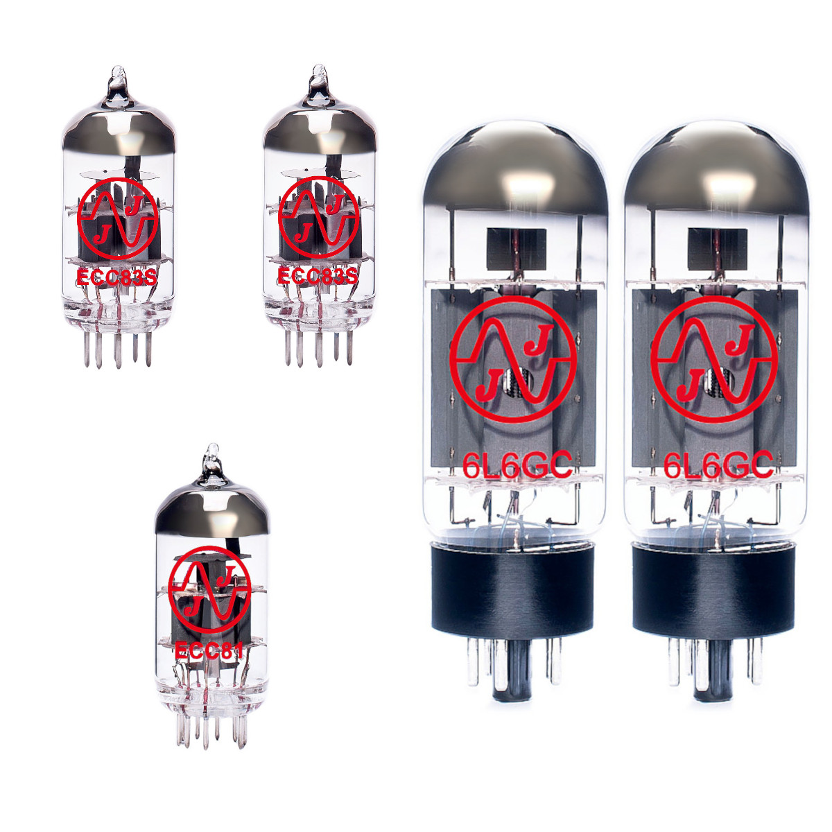 jeu de lampes de rechange pour fender hot rod deluxe george benson (2 x 12ax7 1 x 12at7 équilibrée 2 x 6l6gc appairées)